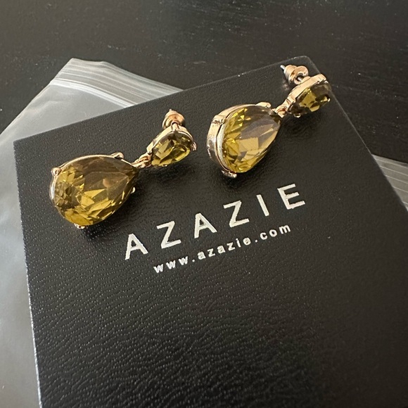 NWT Azazie Gemstone Drop Earrings - Picture 2 of 3
